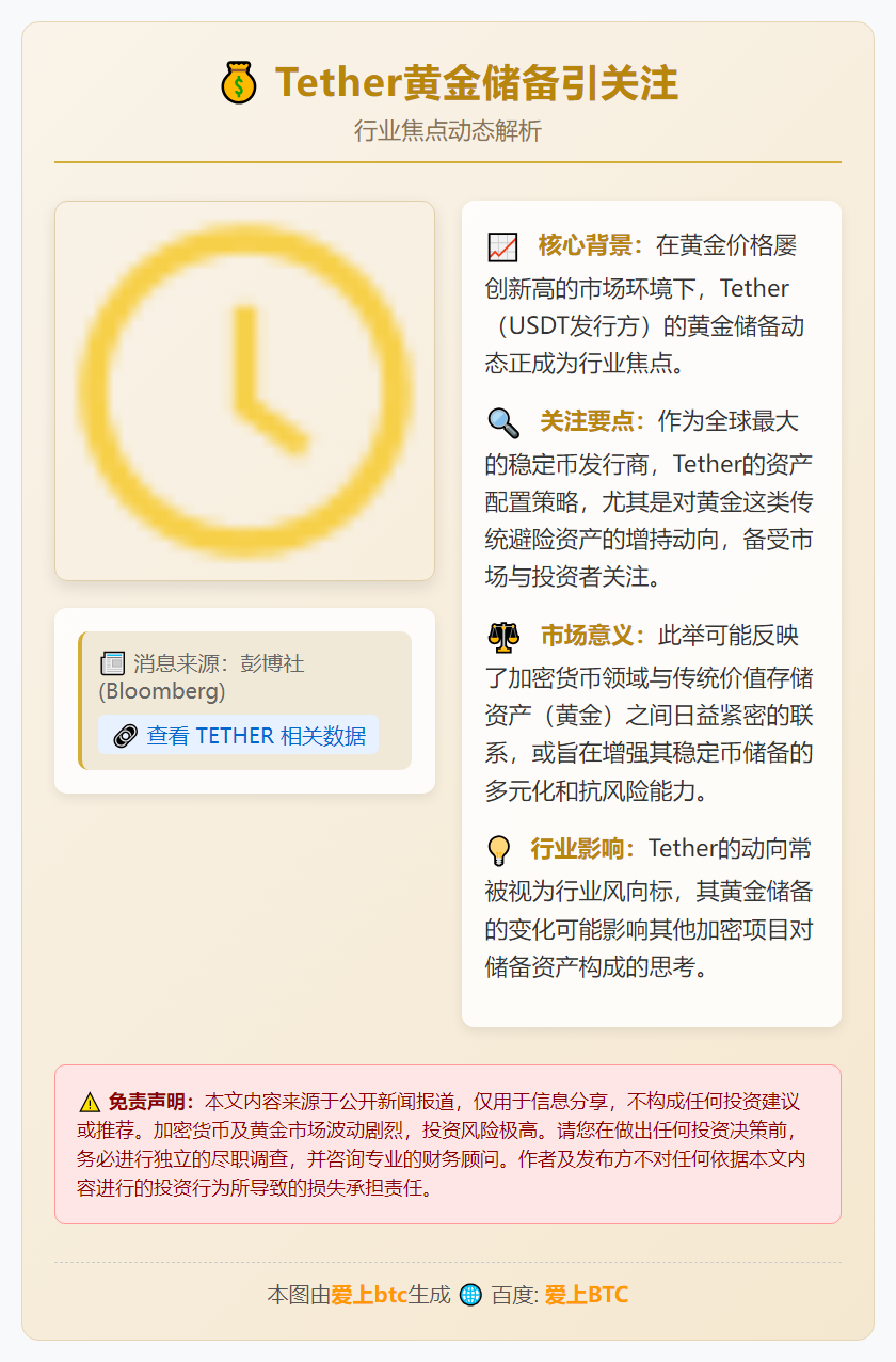 Tether黄金储备引关注