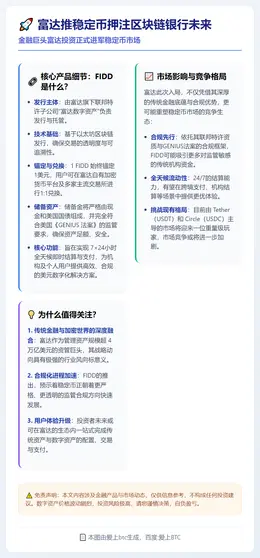 富达推稳定币押注区块链银行未来