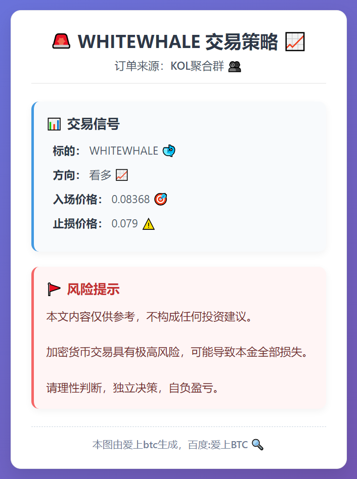 WHITEWHALE 交易策略
