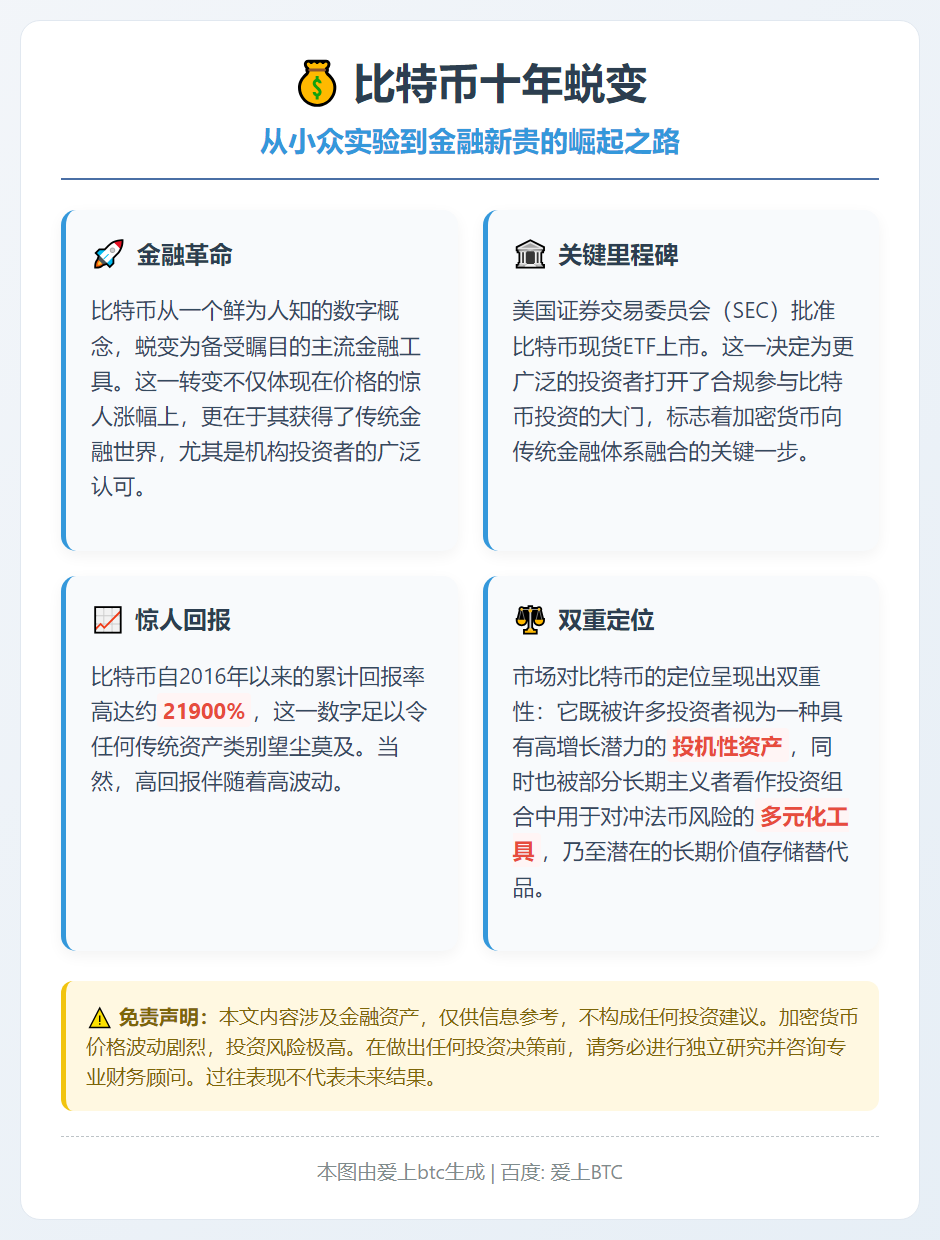 十年前投百元比特币，如今值多少？