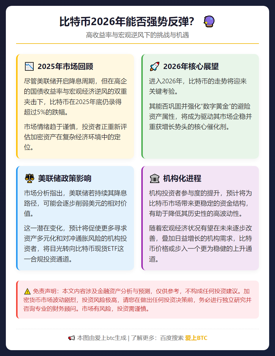 比特币2026年能否强势反弹？