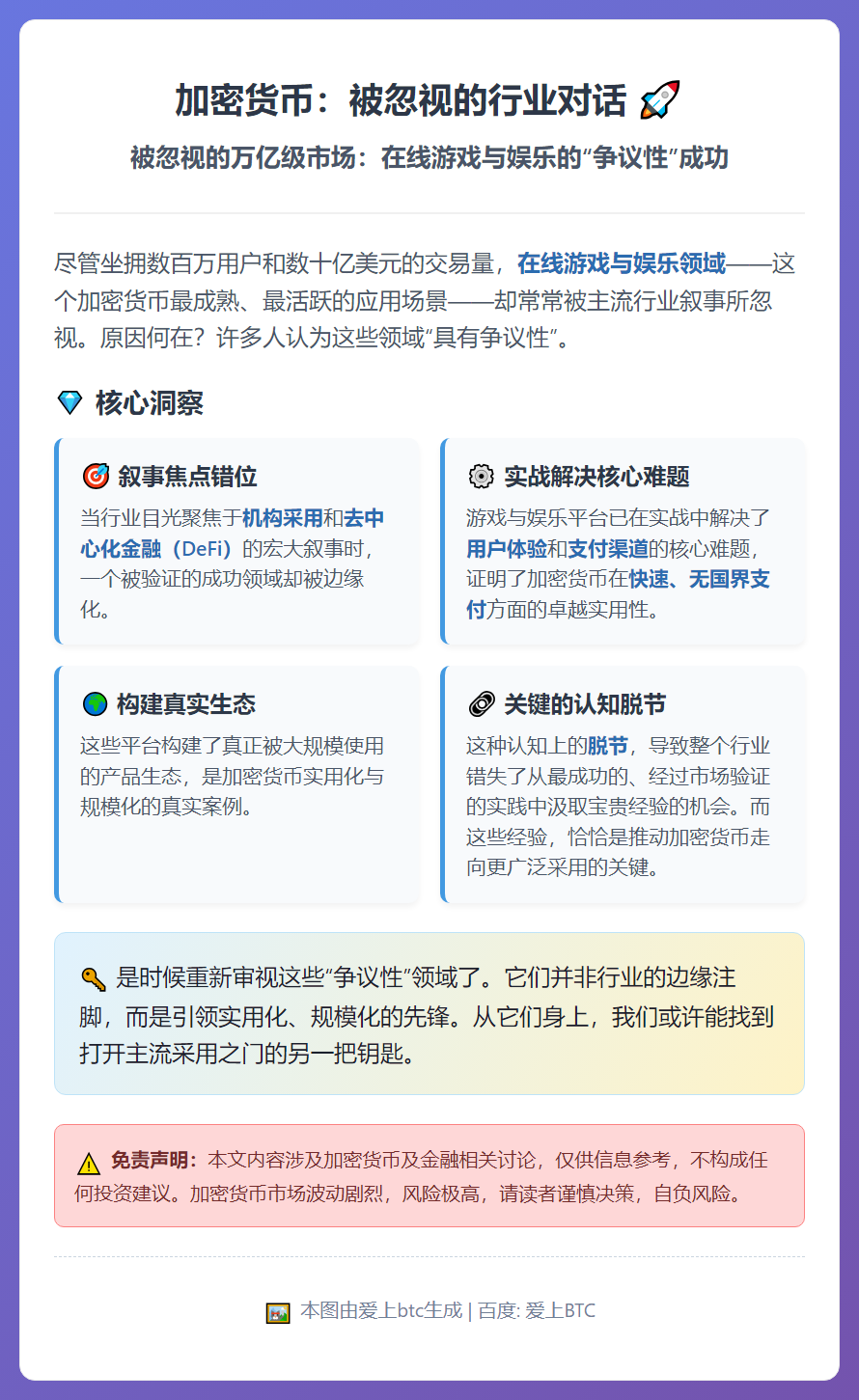 加密货币：被忽视的行业对话