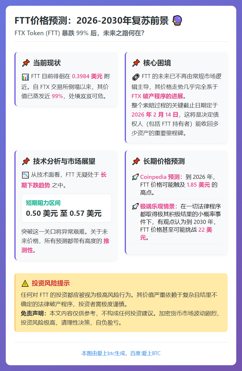 FTT价格预测：2026-2030年复苏前景