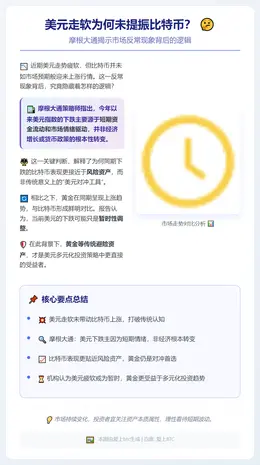 美元走软为何未提振比特币？