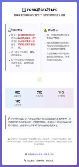FOMC后BTC跌14%