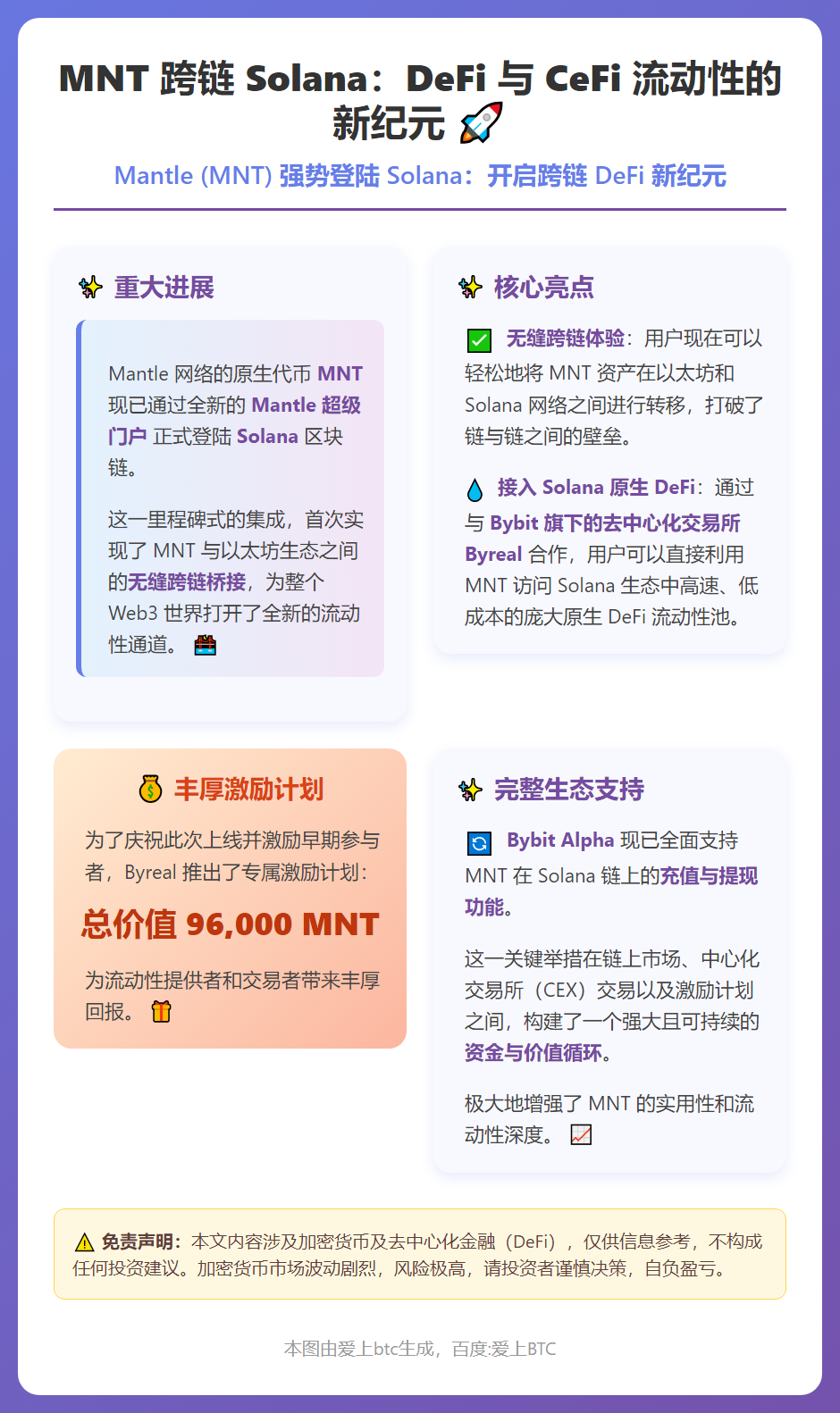 MNT 跨链 Solana：DeFi 与 CeFi 流动性的