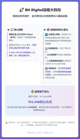 Bit Digital停比特币挖矿 专注以太坊