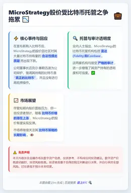 MicroStrategy股价受比特币托管之争拖累