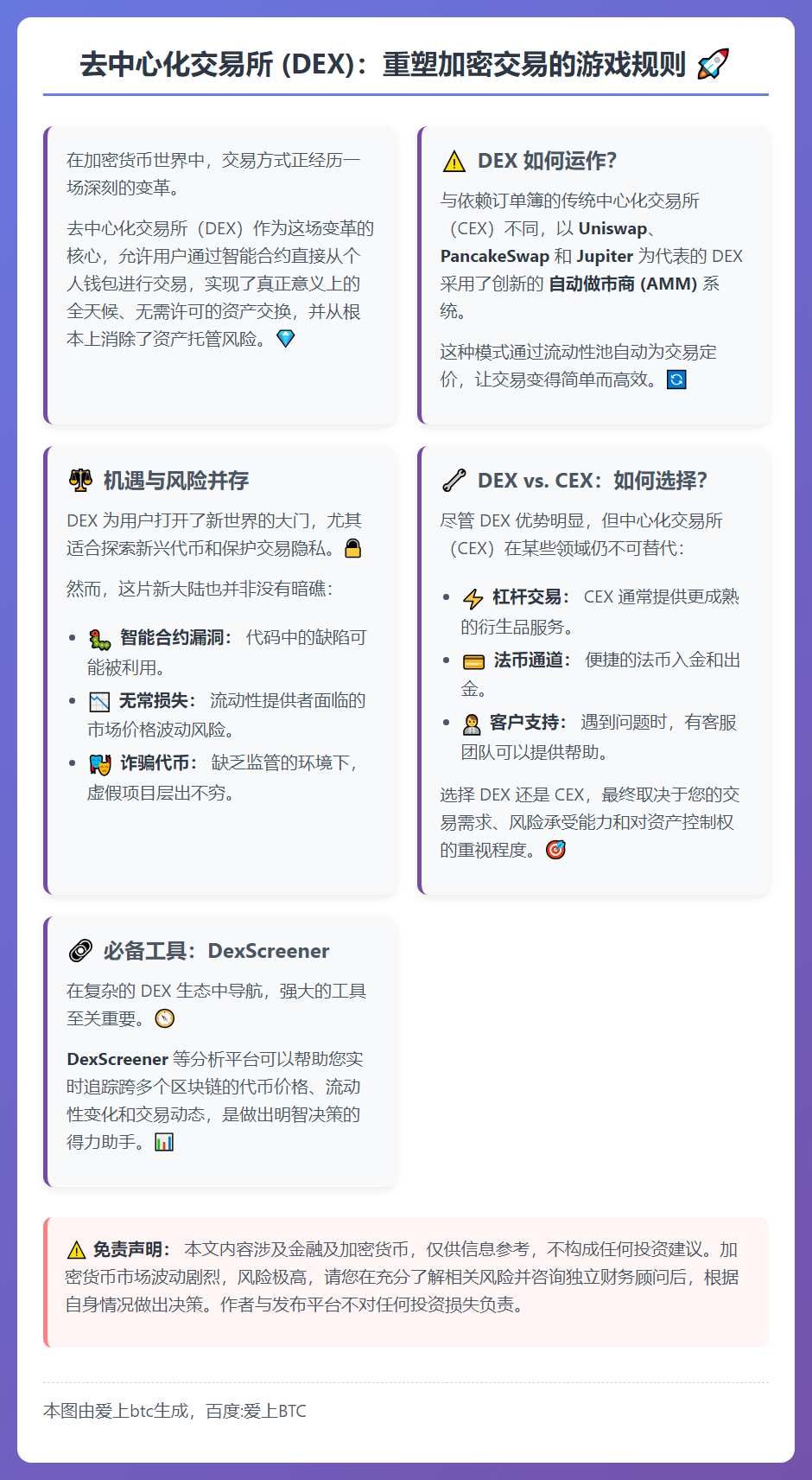 DEX去中心化交易所完整指南