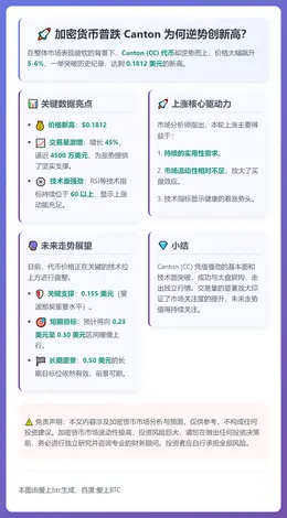 加密货币普跌 Canton 为何逆势创新高？