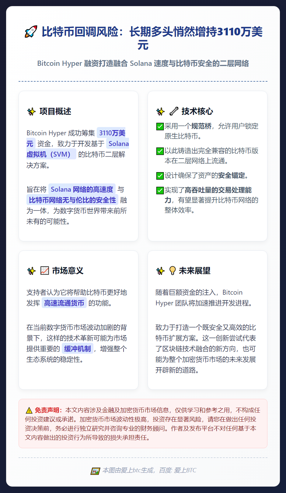 比特币回调风险：长期多头悄然增持3110万美元
