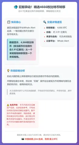 精选4666枚比特币转移