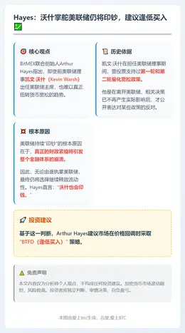 Hayes：沃什掌舵美联储仍将印钞，建议逢低买入