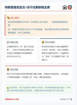 特朗普提名凯文·沃什任美联储主席