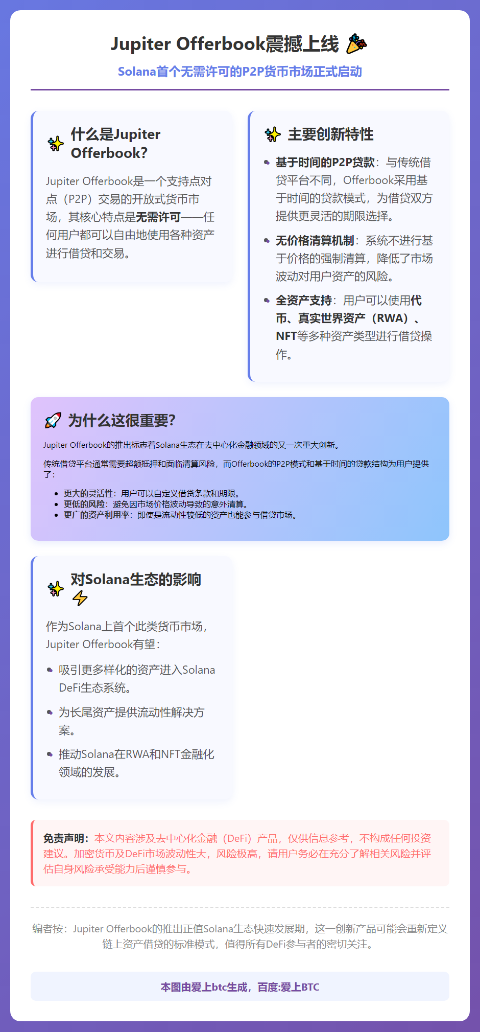 Jupiter Offerbook：无需许可的P2P借贷市场