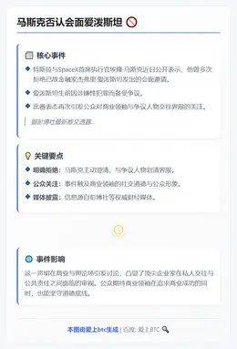马斯克否认会面爱泼斯坦