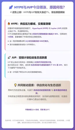 HYPE与JUP今日领涨，原因何在？