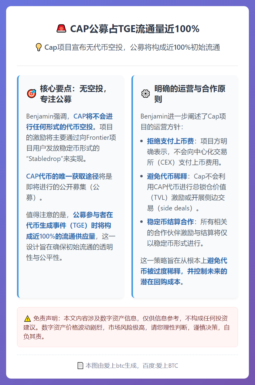 CAP公募占TGE流通量近100%