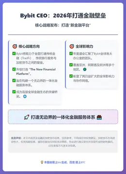 Bybit CEO：2026年打通金融壁垒
