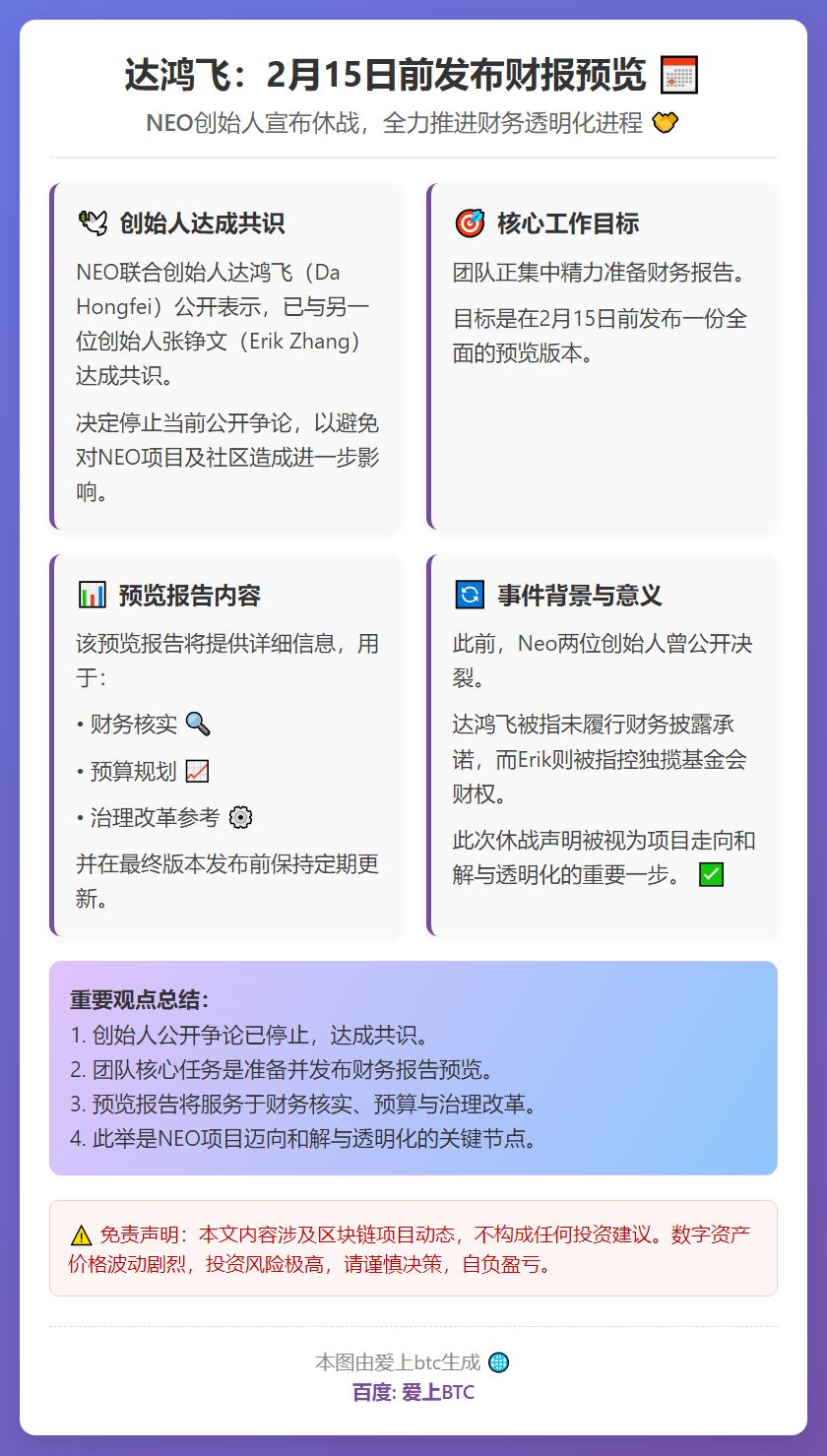 达鸿飞：2月15日前发布财报预览