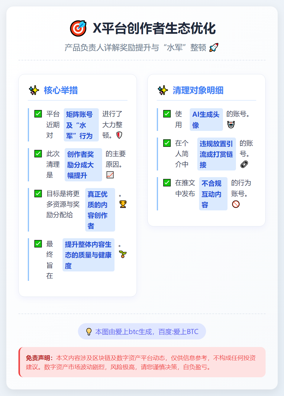 X产品负责人：打击“水军”与增加创作者奖励