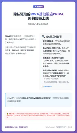 PRIVA协议2月10日上线并公测
