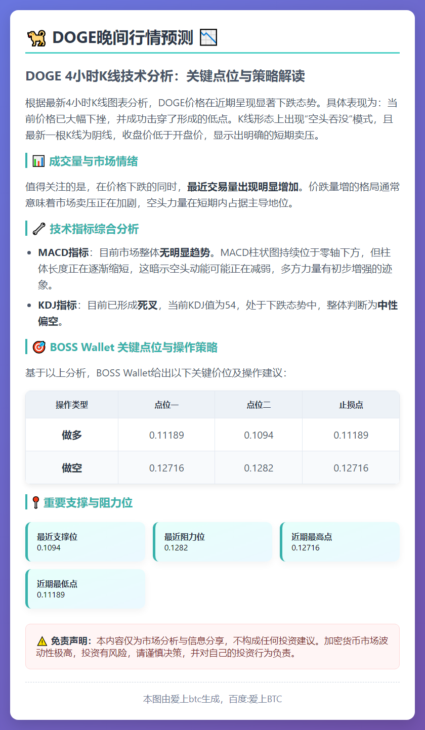 DOGE晚间行情预测