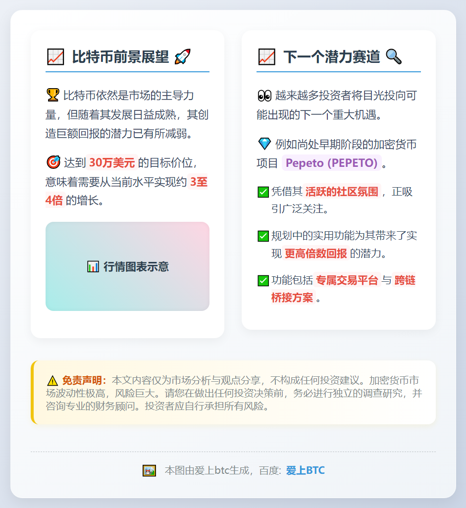 2026比特币看30万，下个爆涨币种前瞻