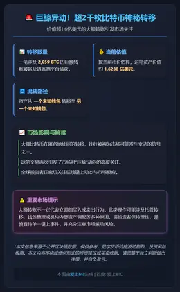 巨鲸转移2059枚比特币