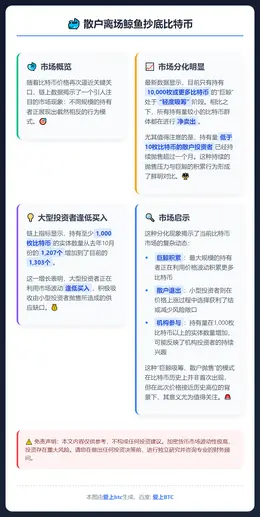 散户离场鲸鱼抄底比特币