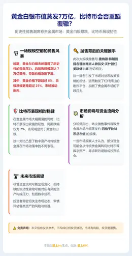 黄金白银市值蒸发7万亿，比特币会否重蹈覆辙？