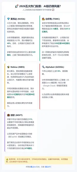 2026五大热门股票：AI股仍领风骚？