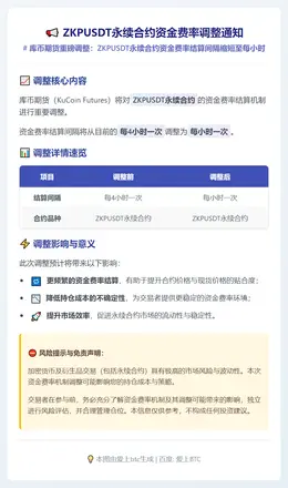 ZKPUSDT永续合约资金费率调整通知 (02-01)