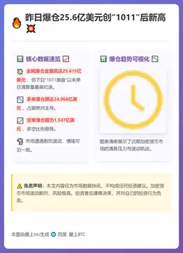 昨日爆仓25.6亿美元创“1011”后新高