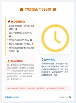 巨鲸爆仓亏760万