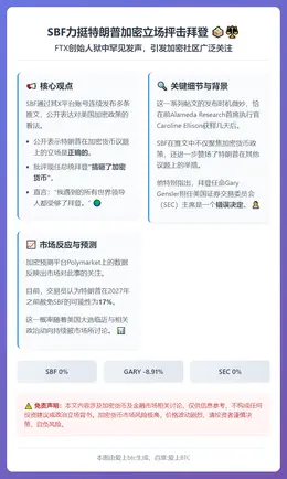 SBF力挺特朗普加密立场抨击拜登