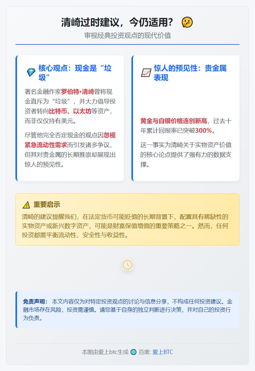 清崎过时建议，今仍适用？