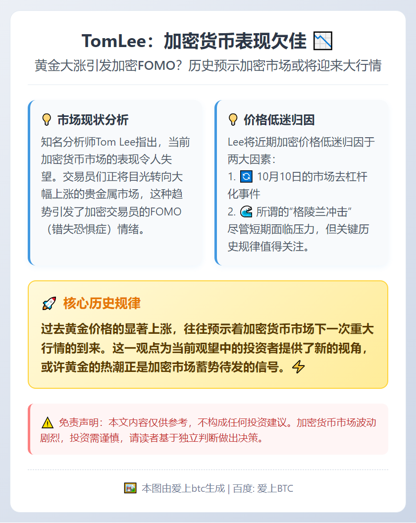 TomLee：加密货币表现欠佳