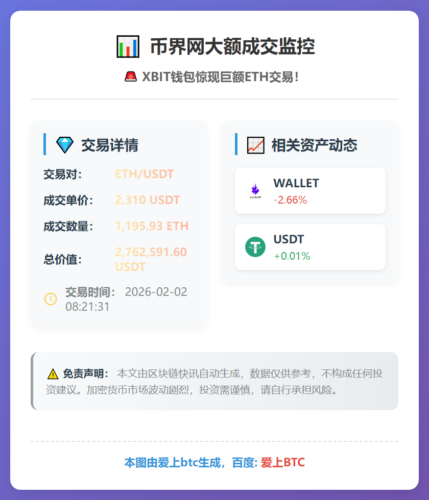 币界网大额成交监控