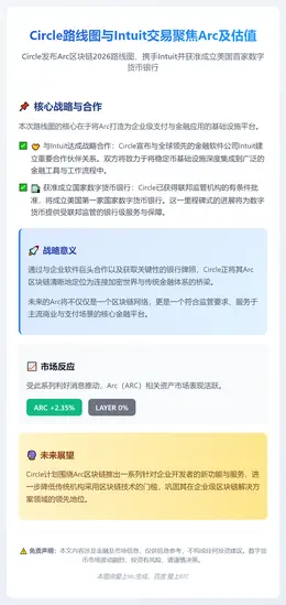 Circle路线图与Intuit交易聚焦Arc及估值