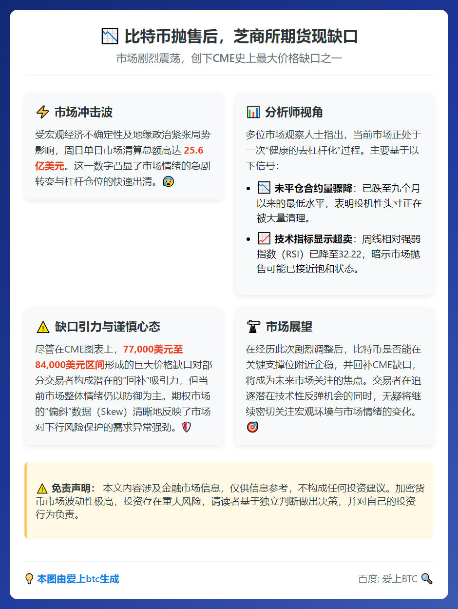 比特币抛售后，芝商所期货现缺口