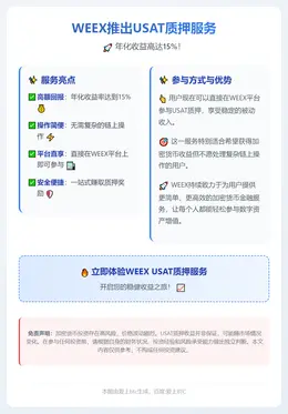 WEEX推出USAT质押