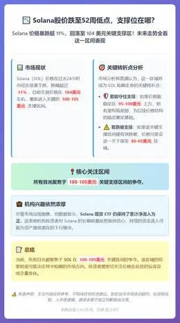 Solana股价跌至52周低点，支撑位在哪？