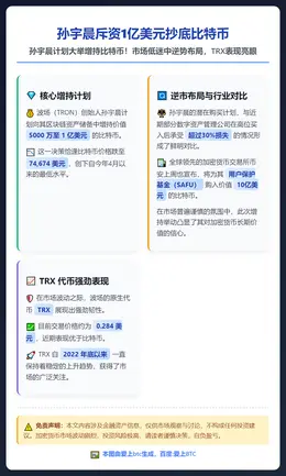 孙宇晨斥资1亿美元抄底比特币