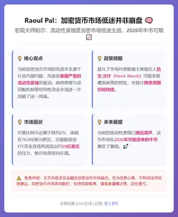 Raoul Pal：加密货币市场低迷并非崩盘