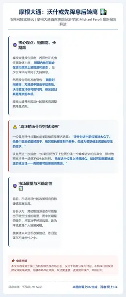 摩根大通：沃什或先降息后转鹰