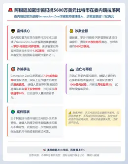 阿根廷加密诈骗犯携5600万美元比特币在委内瑞拉落网
