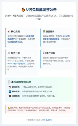 U闪兑功能调整公告