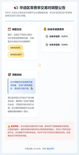 华语区零费率交易对调整公告