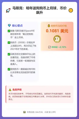 马斯克：明年送狗狗币上月球，币价飙升